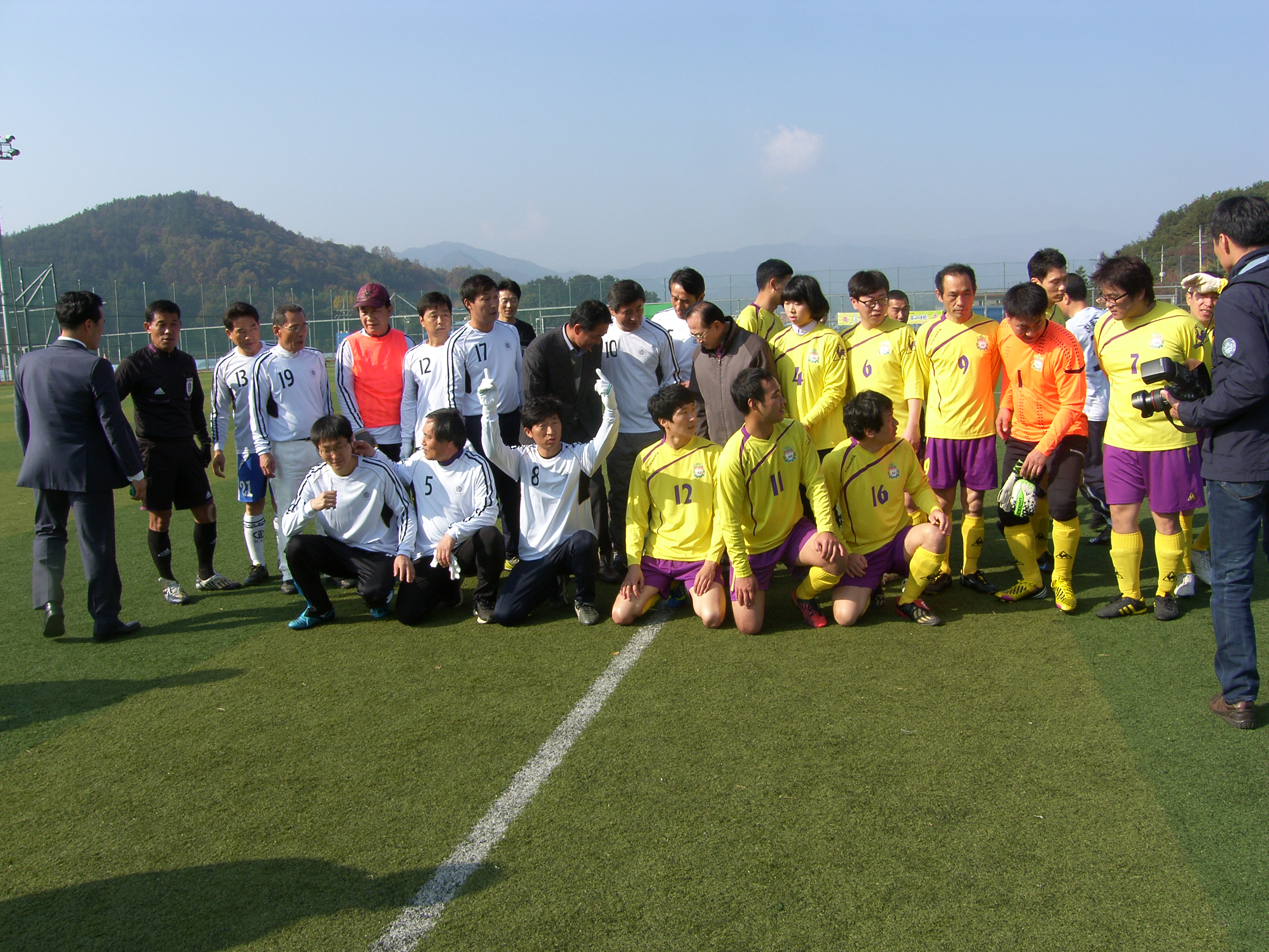 '13년 협회장기 직장별 축구대회 인조구장 녹차연구소와 1차전 경기직전 1